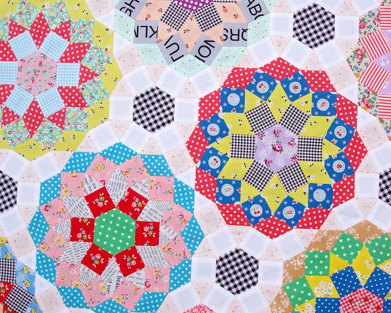 Mandolin Quilt Tales of Cloth Quilt Club 2018 Part 2 Red Pepper